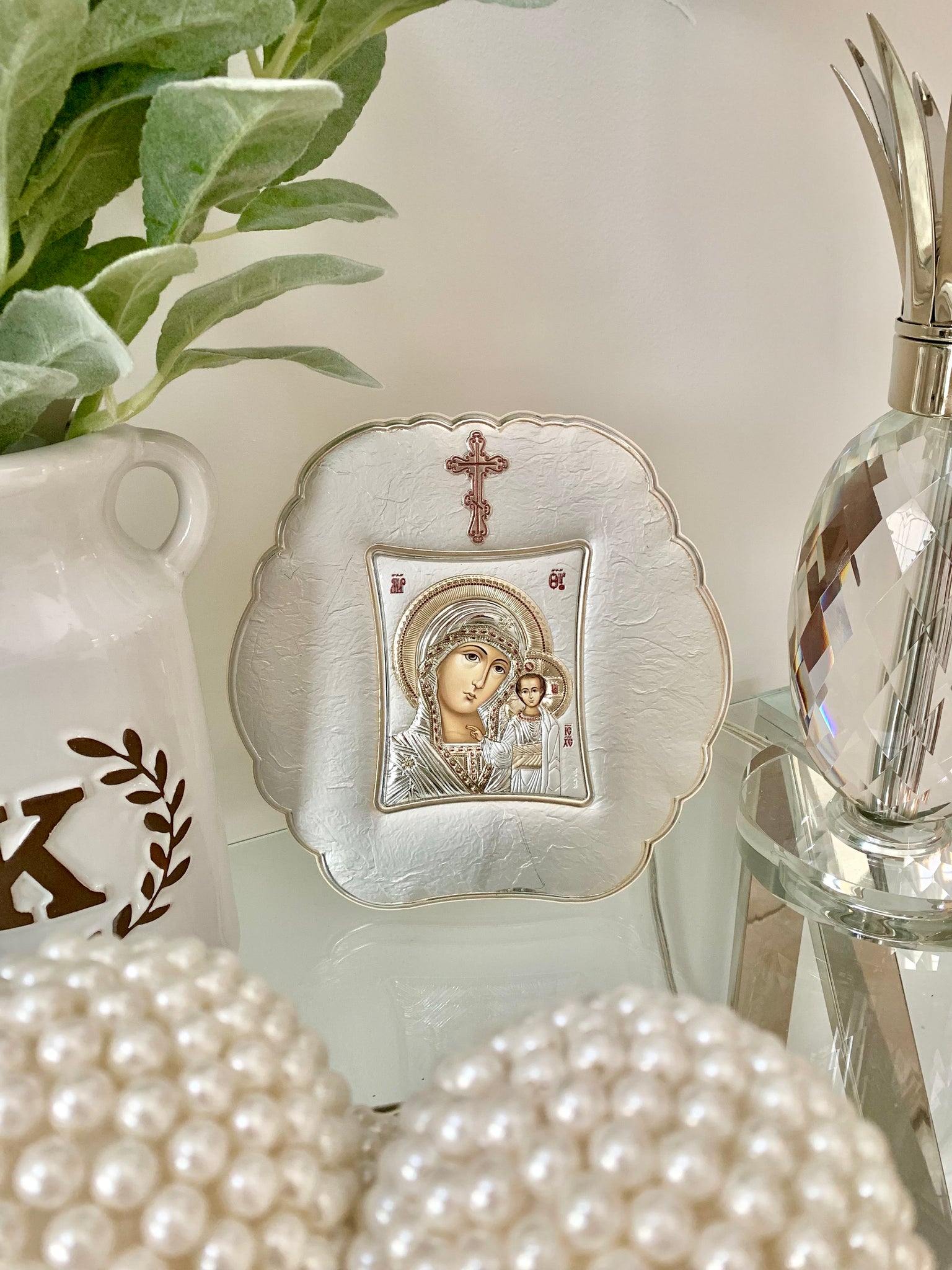 Virgin Mary Icon 19.6 x 19.4 cm