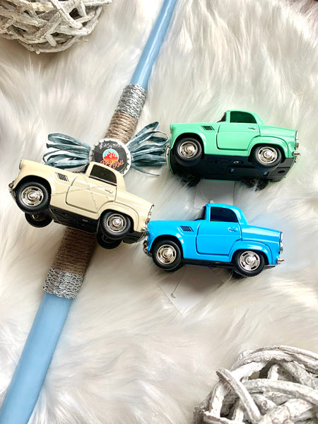 Retro Car Easter Candle