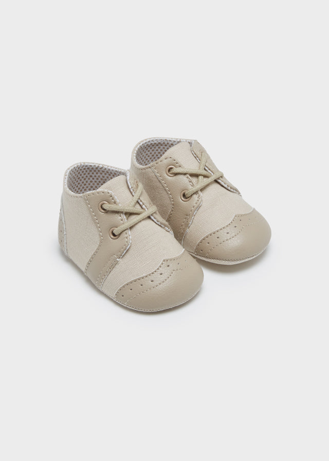 Natural Linen Laced Shoes